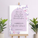 Butterflies Bridal Shower Sign, Butterfly Bridal Shower Welcome Sign - SpeedyOrders