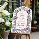 Butterfly Stained Glass Bridal Shower Sign - SpeedyOrders