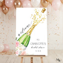 Champagne Bridal Shower Welcome Sign, Brunch and Bubbly Bridal Shower Sign - SpeedyOrders