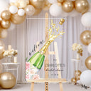 Champagne Bridal Shower Welcome Sign, Brunch and Bubbly Bridal Shower Sign - SpeedyOrders