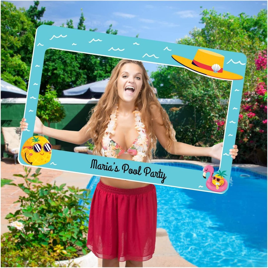Chilling Pineapples Pool Party Photo Booth Frame - SpeedyOrders