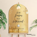 Christmas Gold Mirror Wedding Welcome Sign - SpeedyOrders