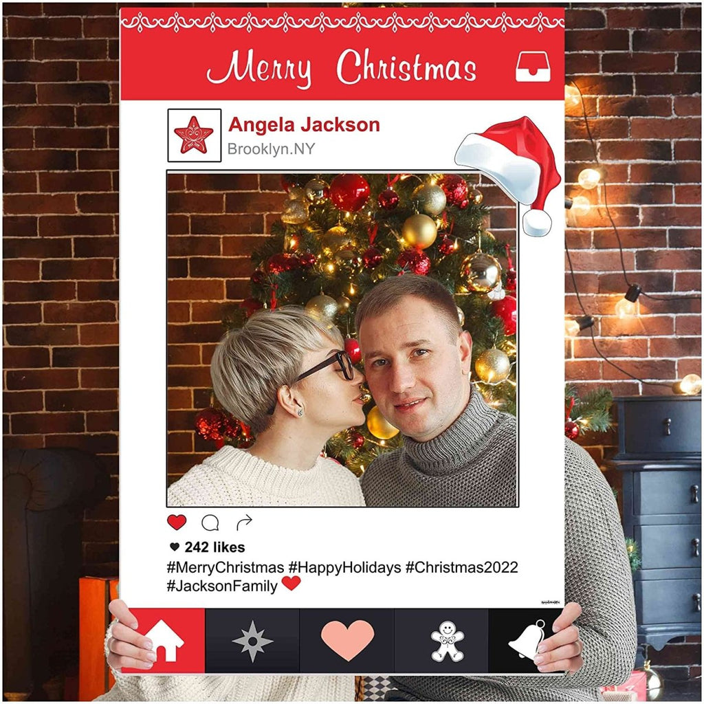 Christmas Photo Booth Frame Prop - SpeedyOrders