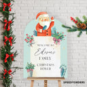 Christmas Welcome Sign, Custom Xmas Party Sign - SpeedyOrders