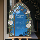 Cream Roses Wedding Sign - SpeedyOrders