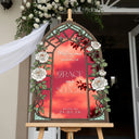 Cream Roses Wedding Sign - SpeedyOrders