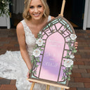 Cream Roses Wedding Sign - SpeedyOrders