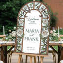 Cream Roses Wedding Welcome Sign - SpeedyOrders