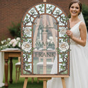 Cream Roses Wedding Welcome Sign - SpeedyOrders