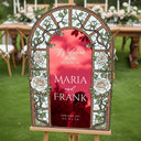 Cream Roses Wedding Welcome Sign - SpeedyOrders