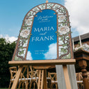 Cream Roses Wedding Welcome Sign - SpeedyOrders