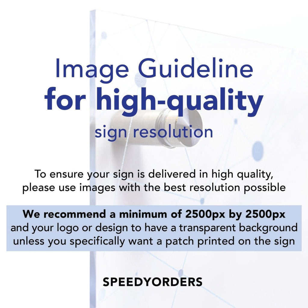 Custom Acrylic Business Sign - SpeedyOrders