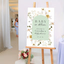 Custom Baby In Bloom Baby Shower Sign, Acrylic Baby In Bloom Welcome Sign - SpeedyOrders