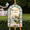 Custom Baby In Bloom Welcome Sign - SpeedyOrders