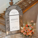 Custom Bridal Shower Mirror Sign, Stained Glass Mirror Bridal Shower Welcome Sign - SpeedyOrders