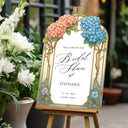 Custom Bridal Shower Welcome Sign, Gold Mirror Bridal Shower Sign - SpeedyOrders