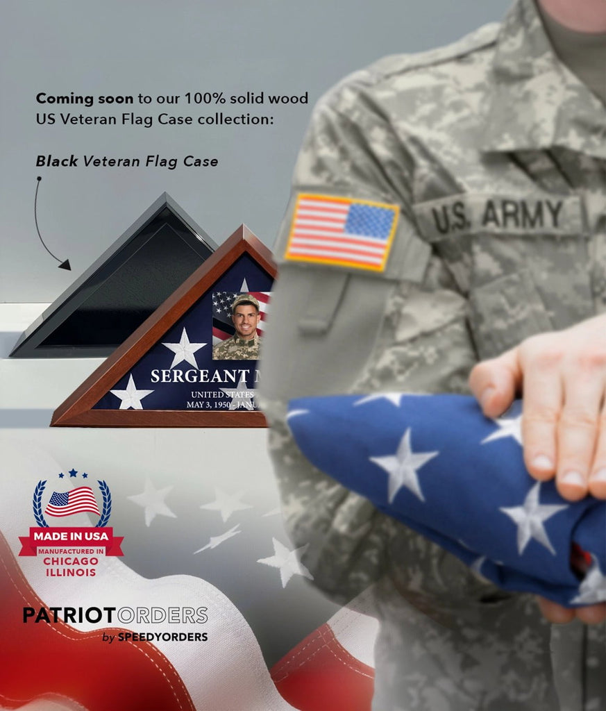 Custom Burial Flag Display Case for American Veteran Burial Flag SpeedyOrders