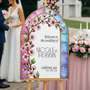 Custom Cherry Blossom Wedding Sign - SpeedyOrders