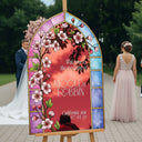 Custom Cherry Blossom Wedding Sign - SpeedyOrders