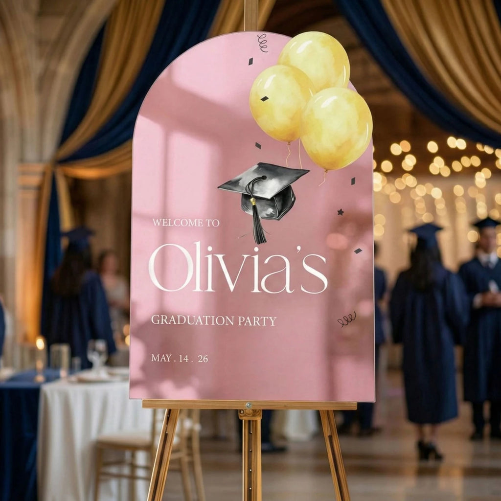Custom Graduation Party Sign · Acrylic & Mirror | SpeedyOrders