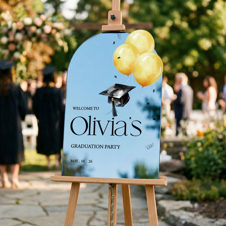 Custom Graduation Party Sign · Acrylic & Mirror | SpeedyOrders