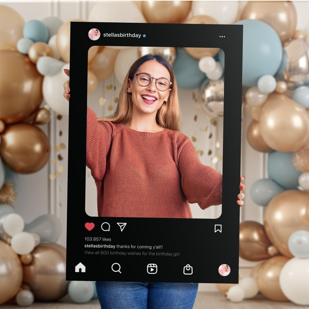 Custom Instagram Photo Booth Frame - IG Frame for Fun Social Media Posts - SpeedyOrders