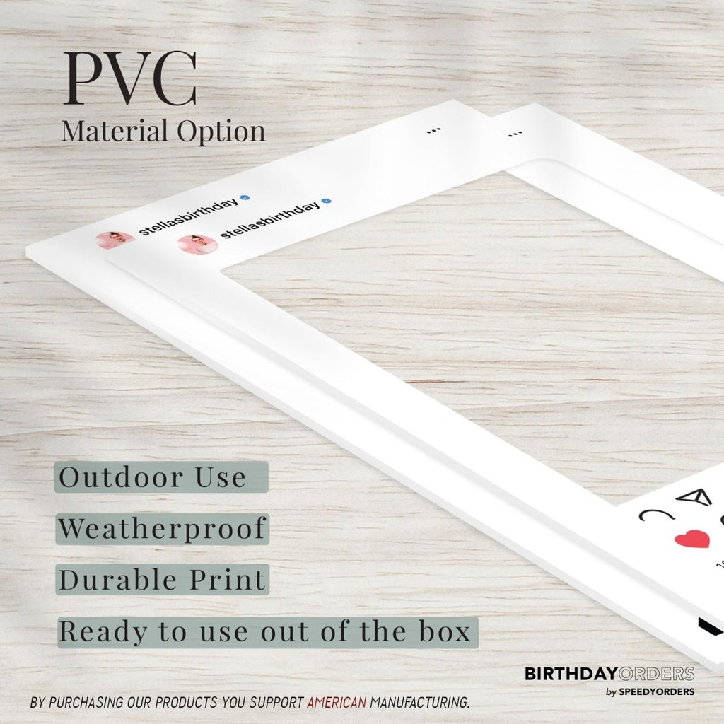 Custom Instagram Photo Booth Frame - IG Frame for Fun Social Media Posts - SpeedyOrders