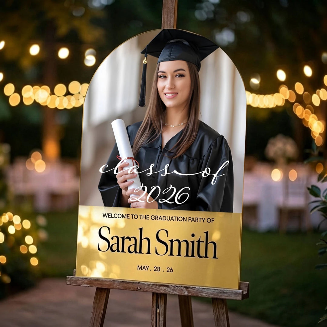 Custom Photo Graduation Party Sign — Class of 2026 - SpeedyOrders