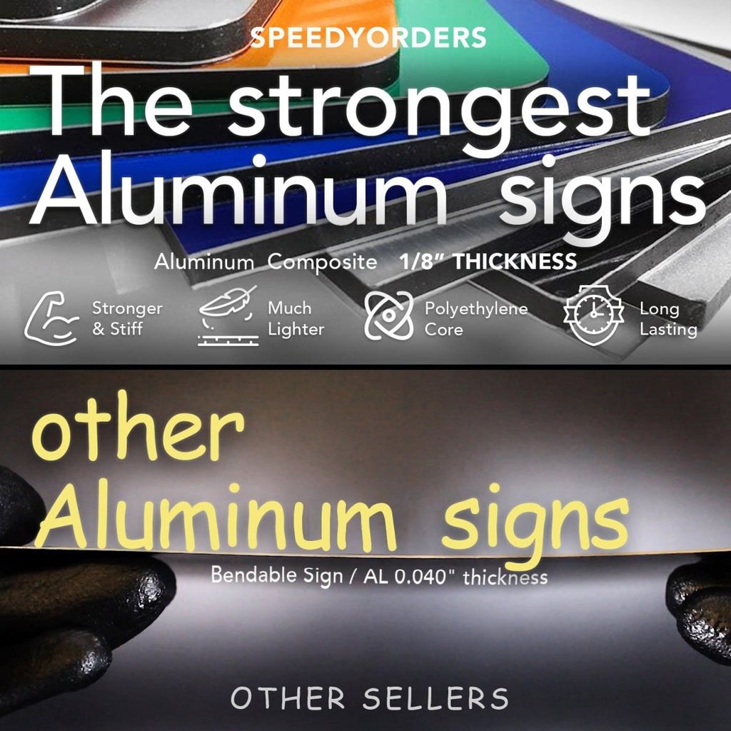 Custom Picture Metal Signs, Personalized Aluminum Signs With Photo - SpeedyOrders