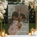 Custom Portrait Photo Rehearsal Dinner Sign in size 24x16, 36x24 and 42x28 Inches - SpeedyOrders