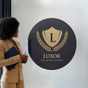 Custom Round Acrylic Business Logo Sign - SpeedyOrders