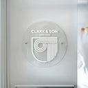 Custom Round Acrylic Business Logo Sign - SpeedyOrders