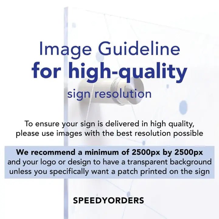 Custom Round Acrylic Business Logo Sign - SpeedyOrders