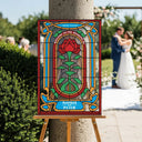 Custom Stranger Stained Glass Wedding Sign, Creel House Things Inspired Wedding Sign - SpeedyOrders