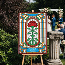 Custom Stranger Stained Glass Wedding Sign, Creel House Things Inspired Wedding Sign - SpeedyOrders