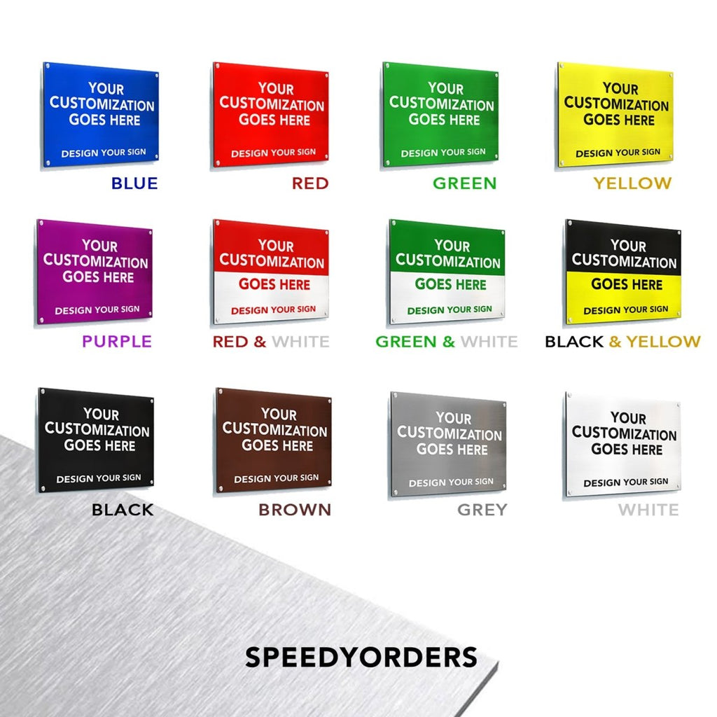 Custom Warehouse Safety Signs, Outdoor Metal Signs, Personalized Aluminum Signs, Metal Business Signs - SpeedyOrders