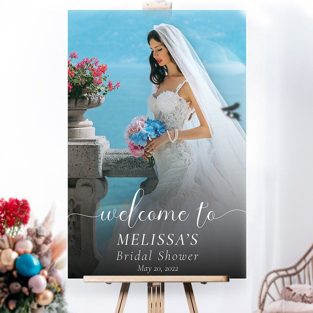 Customizable Bridal Shower Welcome Sign - SpeedyOrders