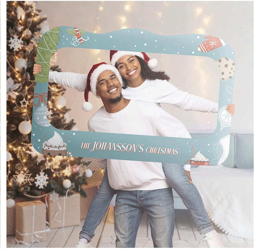 Customized Dashing Through The Snow Photo Booth Frame - SpeedyOrders