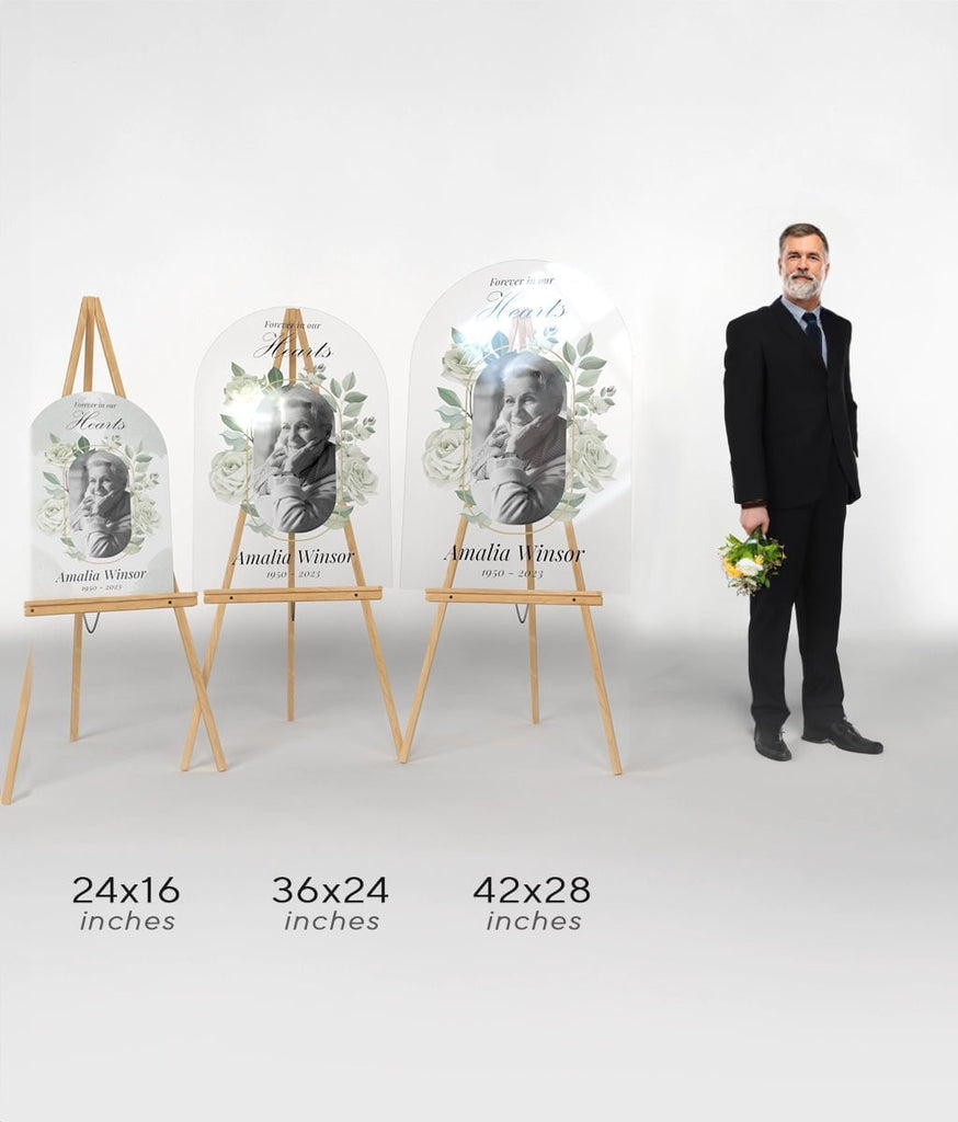 Elegance in Bloom Memorial Sign - SpeedyOrders