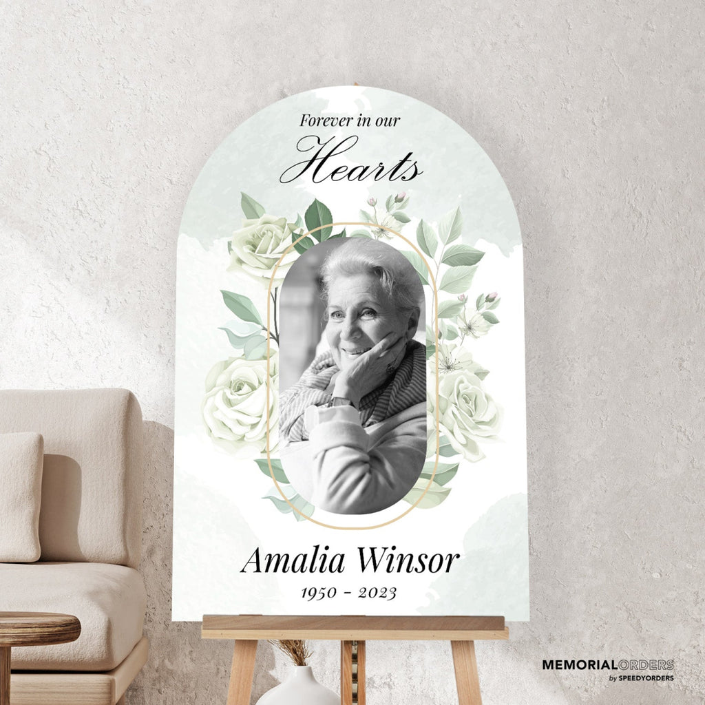 Elegance in Bloom Memorial Sign - SpeedyOrders