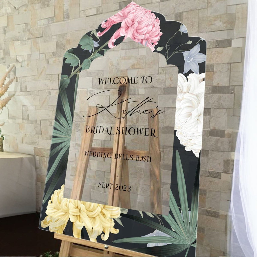 Enchanting Bohemian - inspired Bridal Shower Welcome Sign - SpeedyOrders