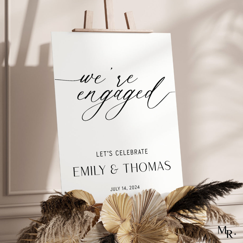 Engagement Sign, We’re Engaged Sign, Welcome to Our Engagement Sign - SpeedyOrders