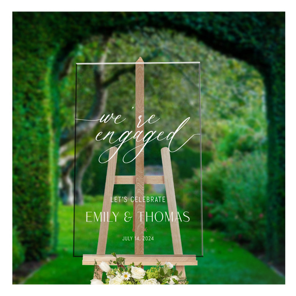 Engagement Sign, We’re Engaged Sign, Welcome to Our Engagement Sign - SpeedyOrders