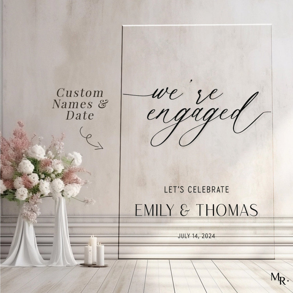 Engagement Sign, We’re Engaged Sign, Welcome to Our Engagement Sign - SpeedyOrders