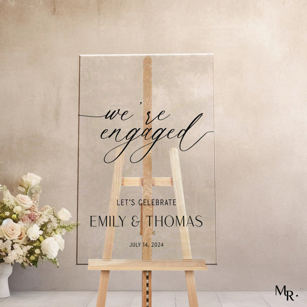 Engagement Sign, We’re Engaged Sign, Welcome to Our Engagement Sign - SpeedyOrders