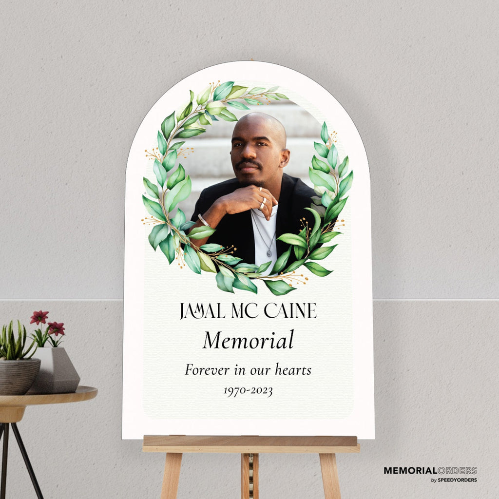 Eternal Leafy Embrace Memorial Sign - SpeedyOrders