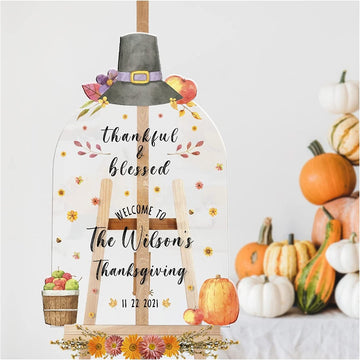 Fall Thanksgiving Welcome Sign - SpeedyOrders