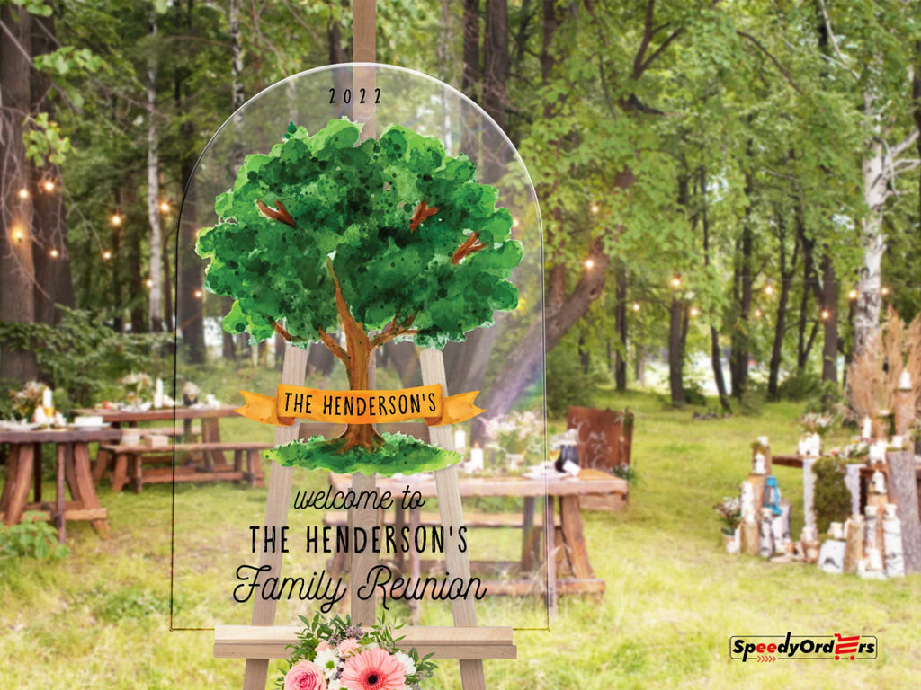 Family Reunion Sign, Family Reunion Decorations, Custom Family Reunion Poster - SpeedyOrders