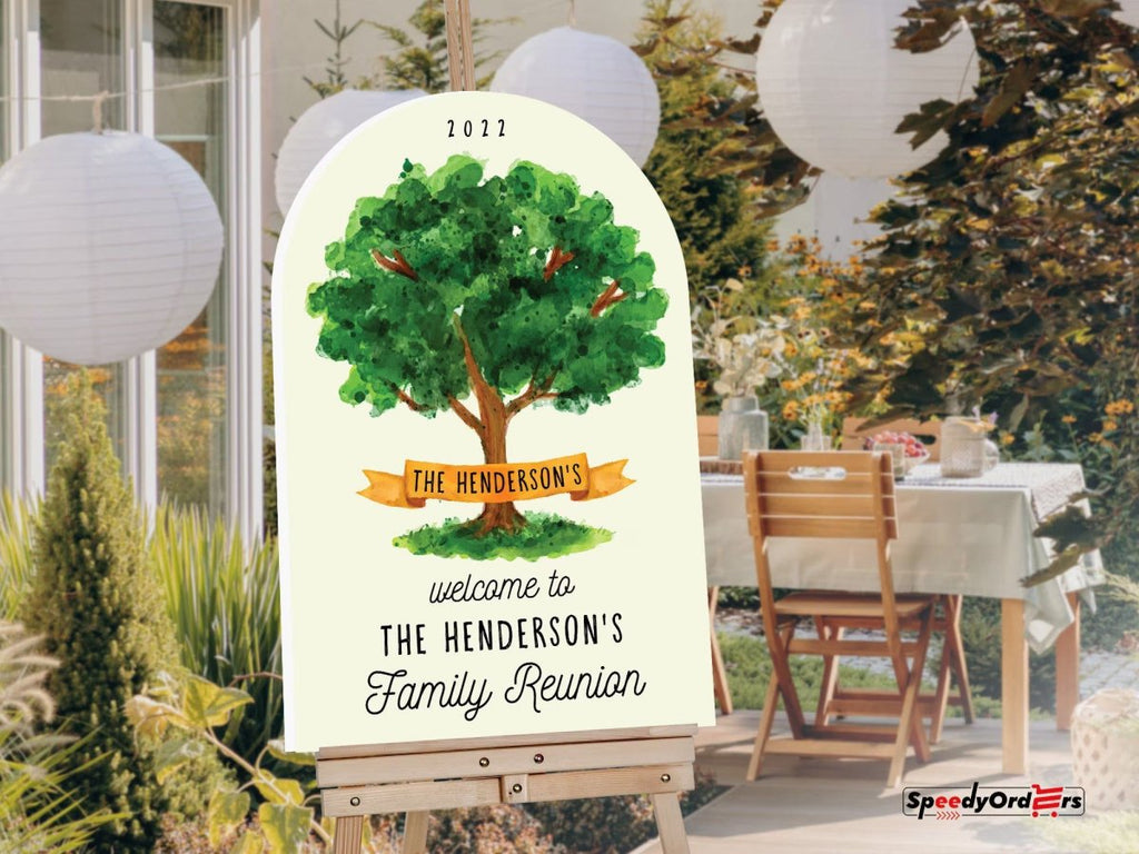 Custom Family Reunion Welcome Sign | Personalized Acrylic | SpeedyOrders
