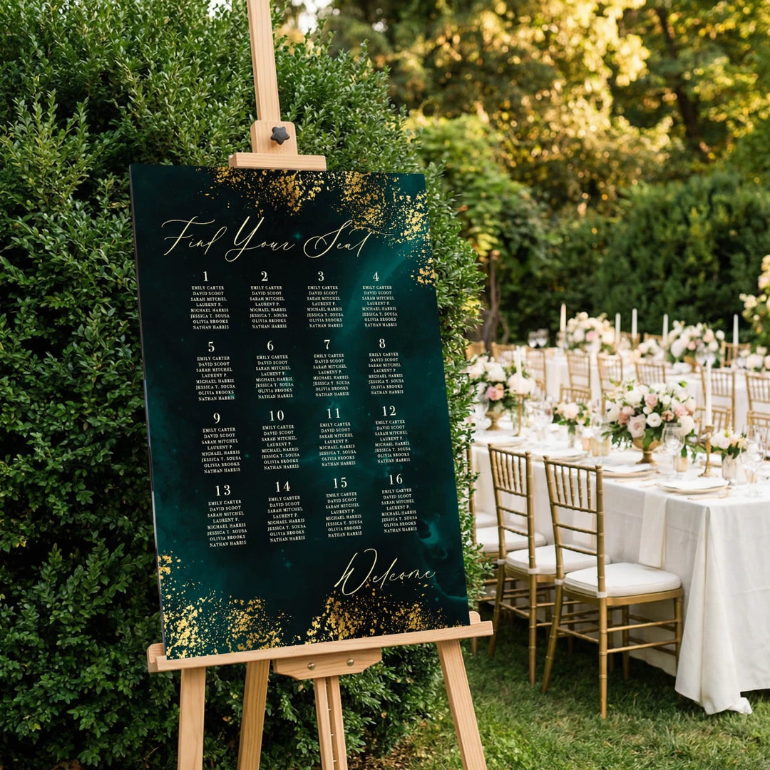 Find Your Seat Mirror Sign, Custom Wedding Seating Chart - SpeedyOrders